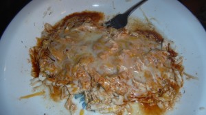 Chicken topped with 0 Carb taco sauce and cheese! #LCHF