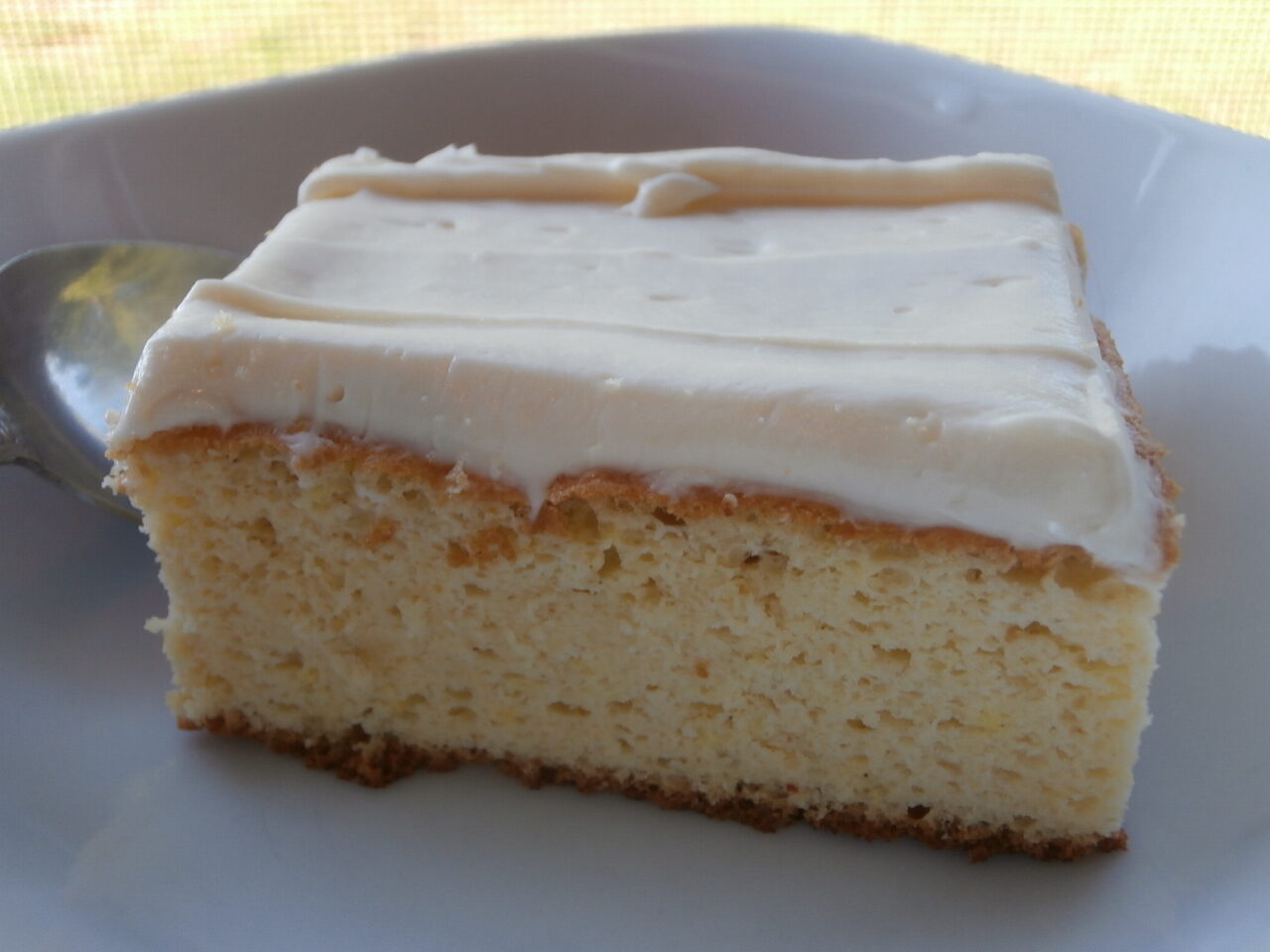 French Vanilla Cake w/Cream Cheese Icing!
