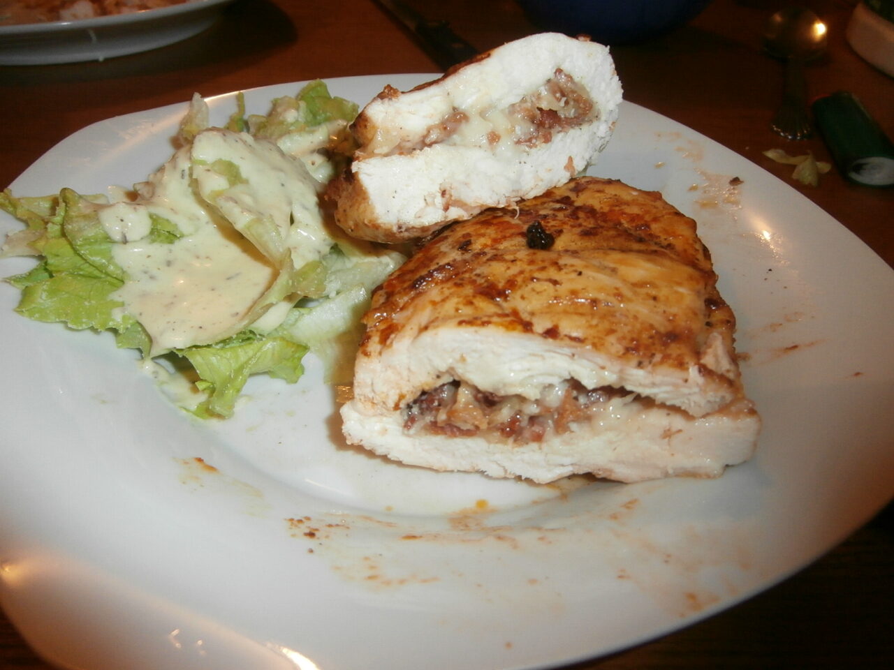 Grilled Stuffed Buffalo Style Chicken!