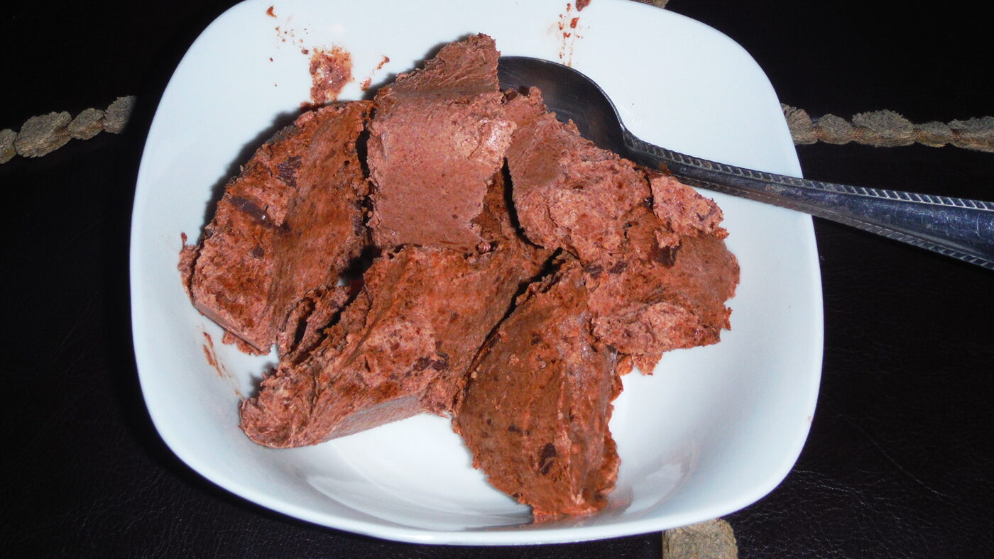 Low Carb Rich Chocolate Ice Cream w/Chocolate Chunks!