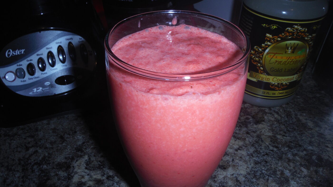 Strawberry Coconut Smoothie!