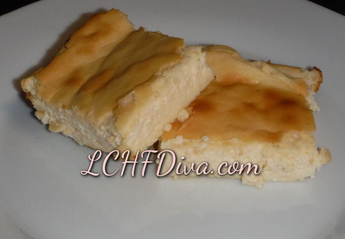 Low Carb Cheesecake Squares!